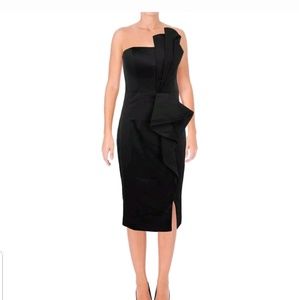 Bariano pleated cocktail dress  xs